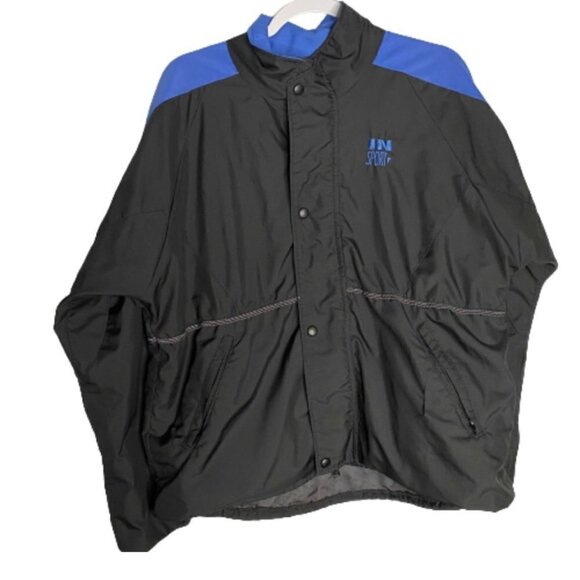 Vintage Gore Tex In Sport Black Blue Windbreaker Jacket - Picture 1 of 8